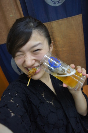 ビールとつまみのフェイスブックイベントを終えての乾杯♪