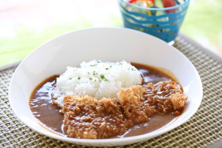 新潟カレー　カツカレー　五頭山うららの森名物カレー