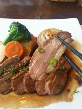 新発田市レストラン orga 肉料理 鴨!